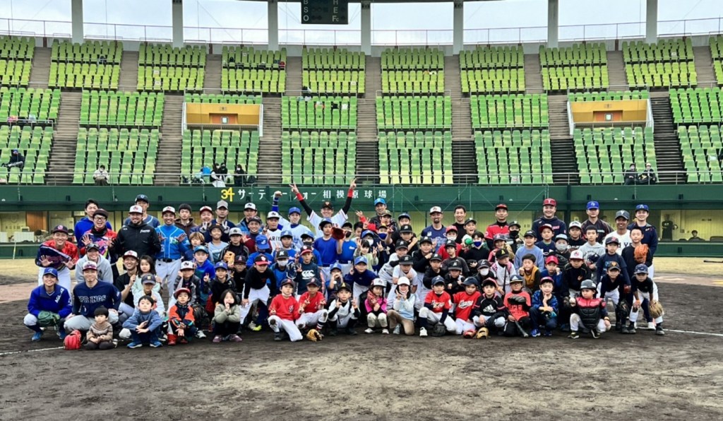 昨年の試合後の野球教室